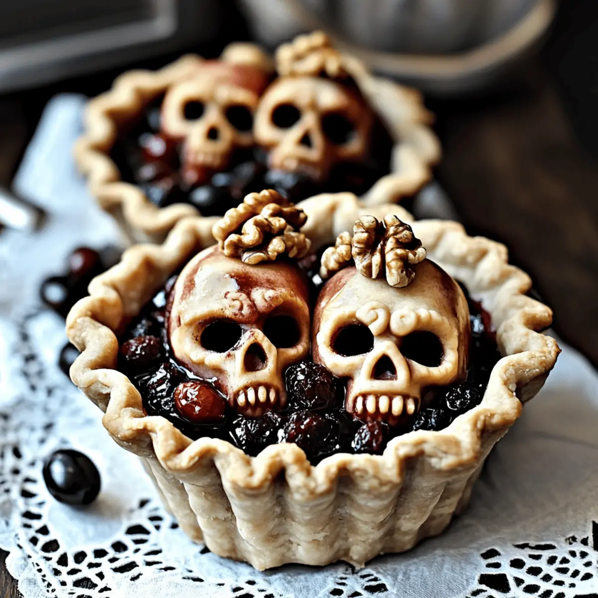Halloween Shrunken Heads Pie
