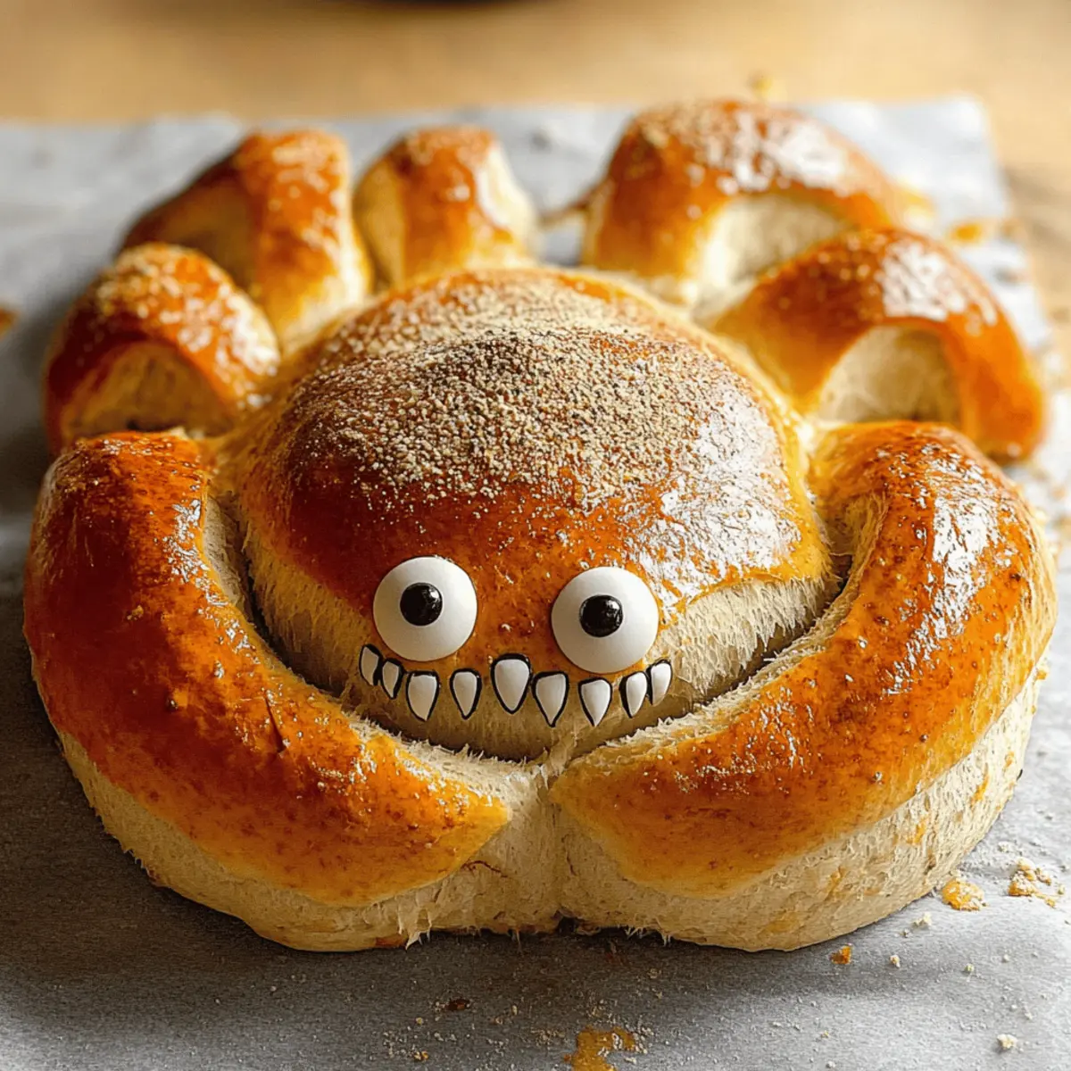 Halloween Spider Bread