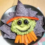 Halloween Witch Chips and Guacamole