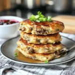 Leftover Mashed Potatoes and Stuffing Pancakes