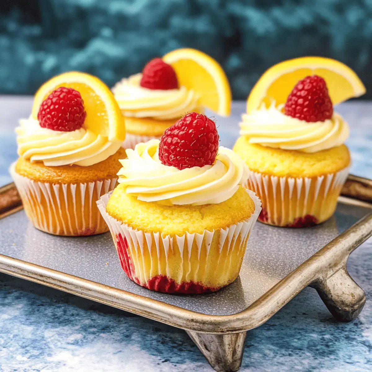 Lemon Raspberry Cupcakes