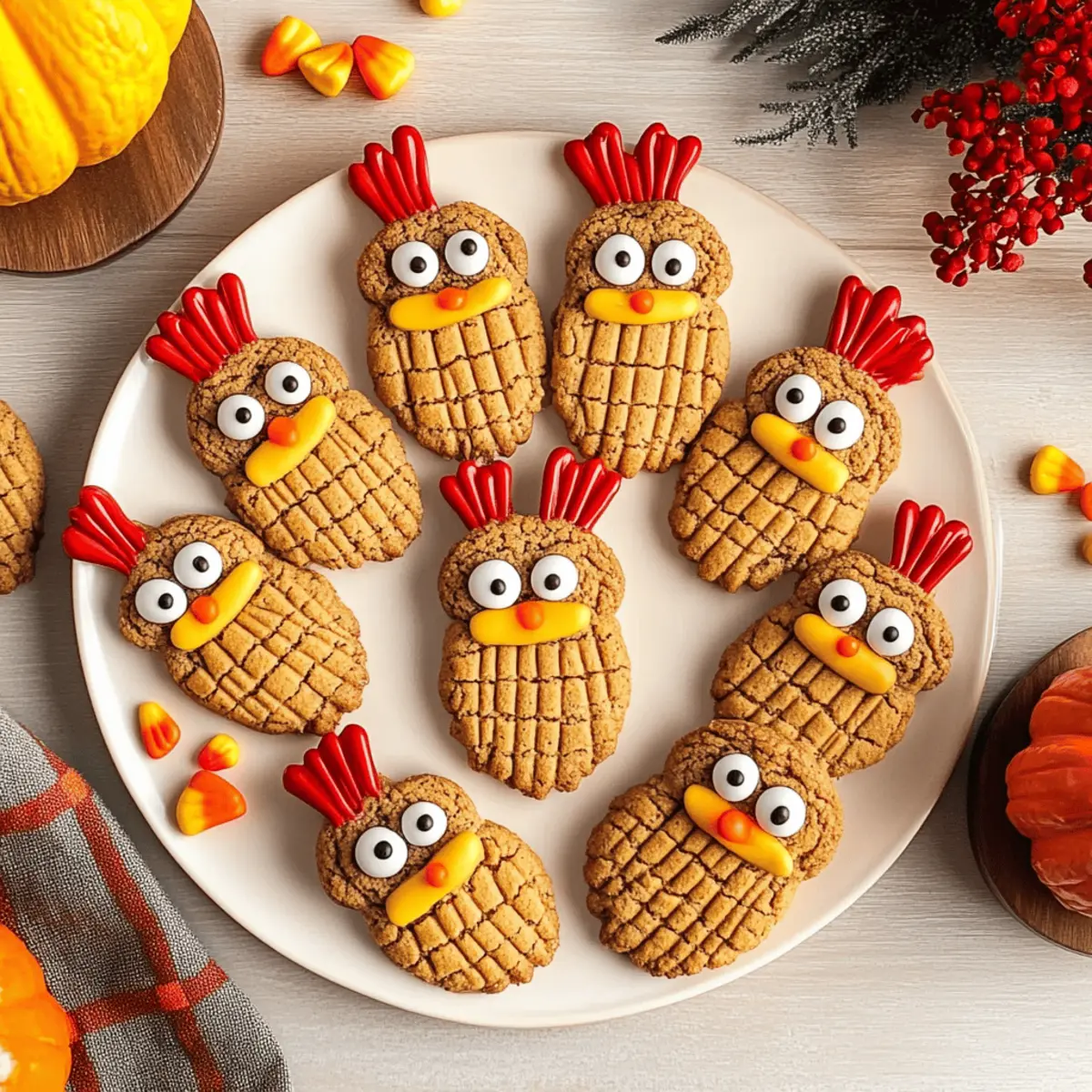 Nutter Butter Turkey Cookies