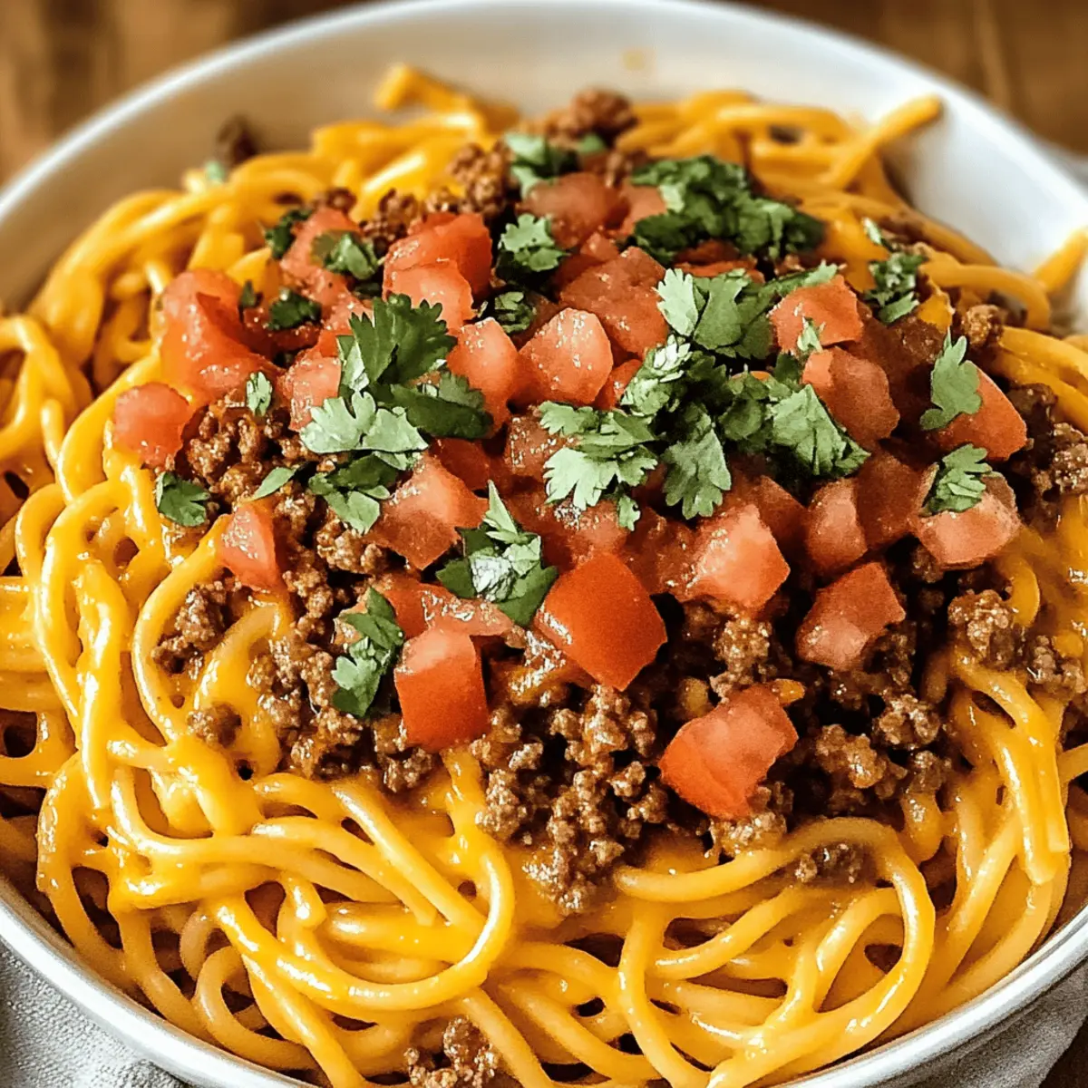 One-Pot Taco Spaghetti