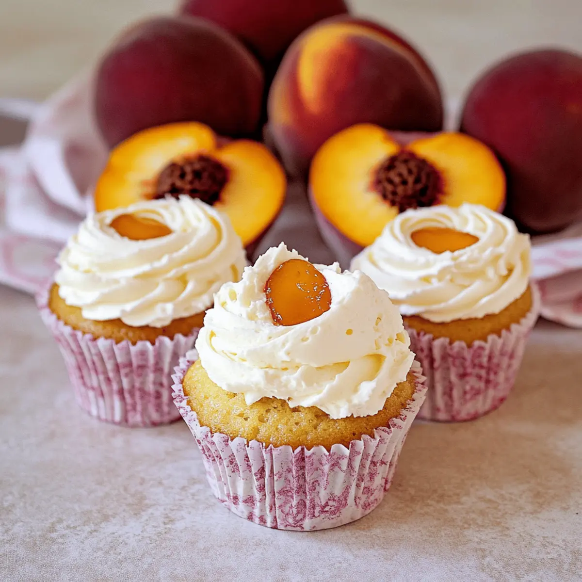 Peach Cupcakes