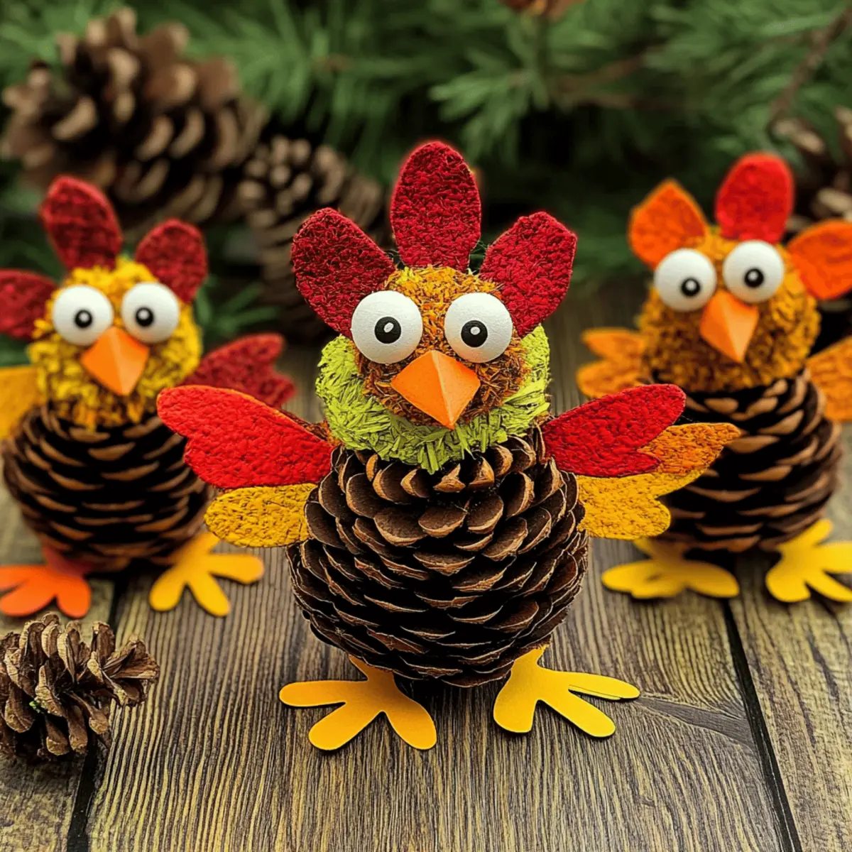 Pine Cone Turkeys
