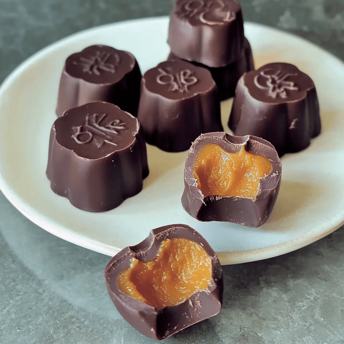 Pumpkin Caramel Chocolates