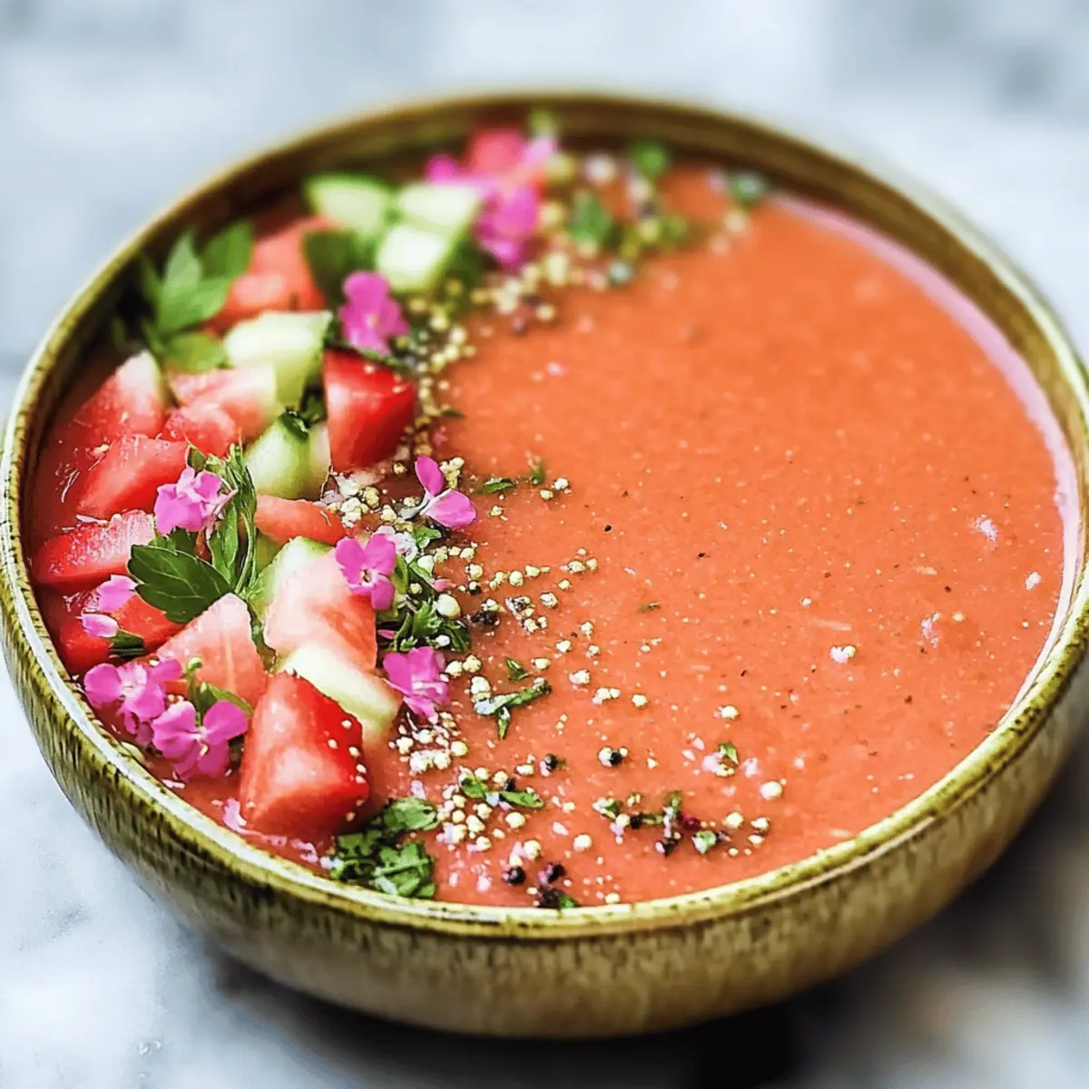 Refreshing Watermelon Gazpacho