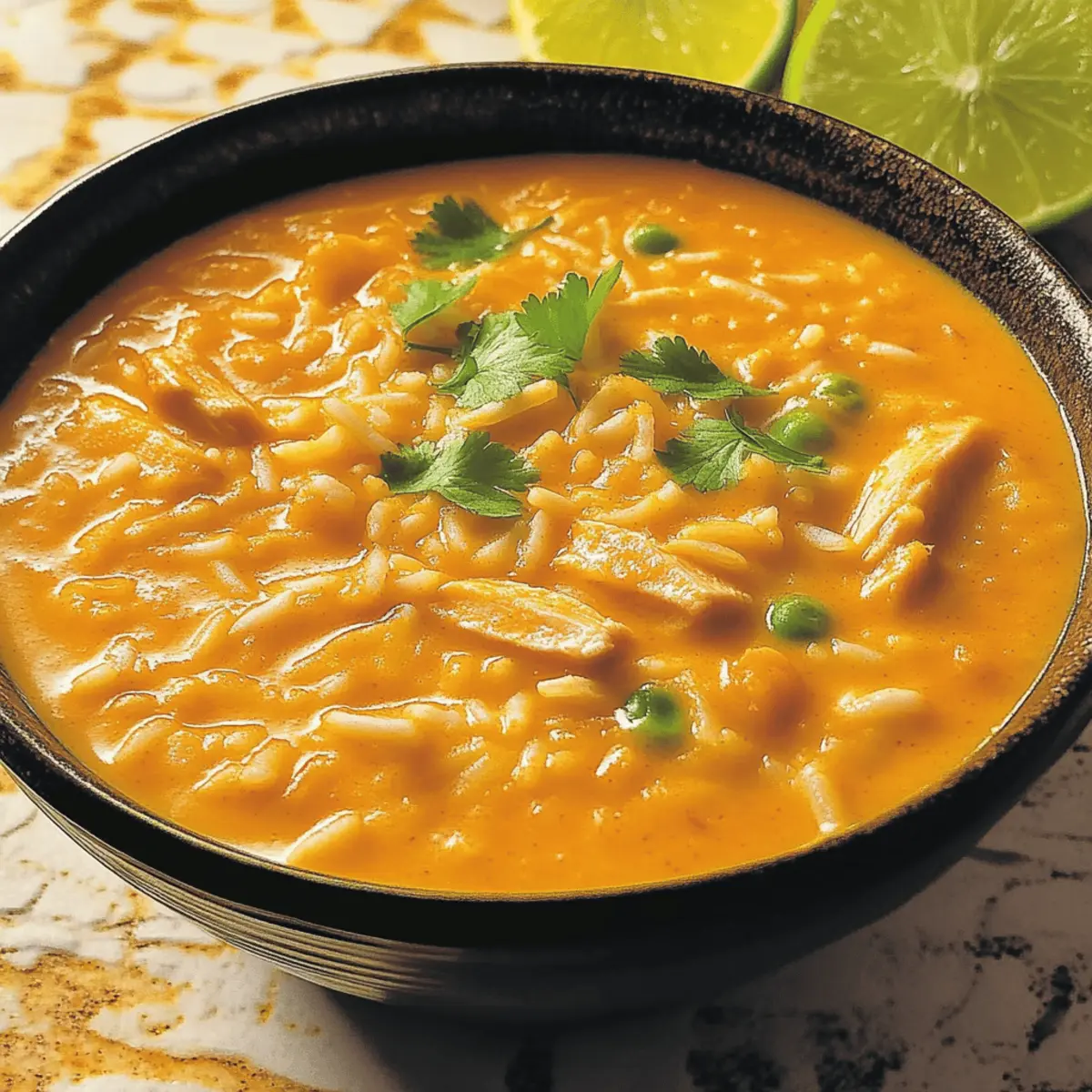 Turkey Pumpkin Curry Soup with Rice