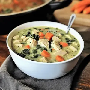 Turkey Soup with Spinach