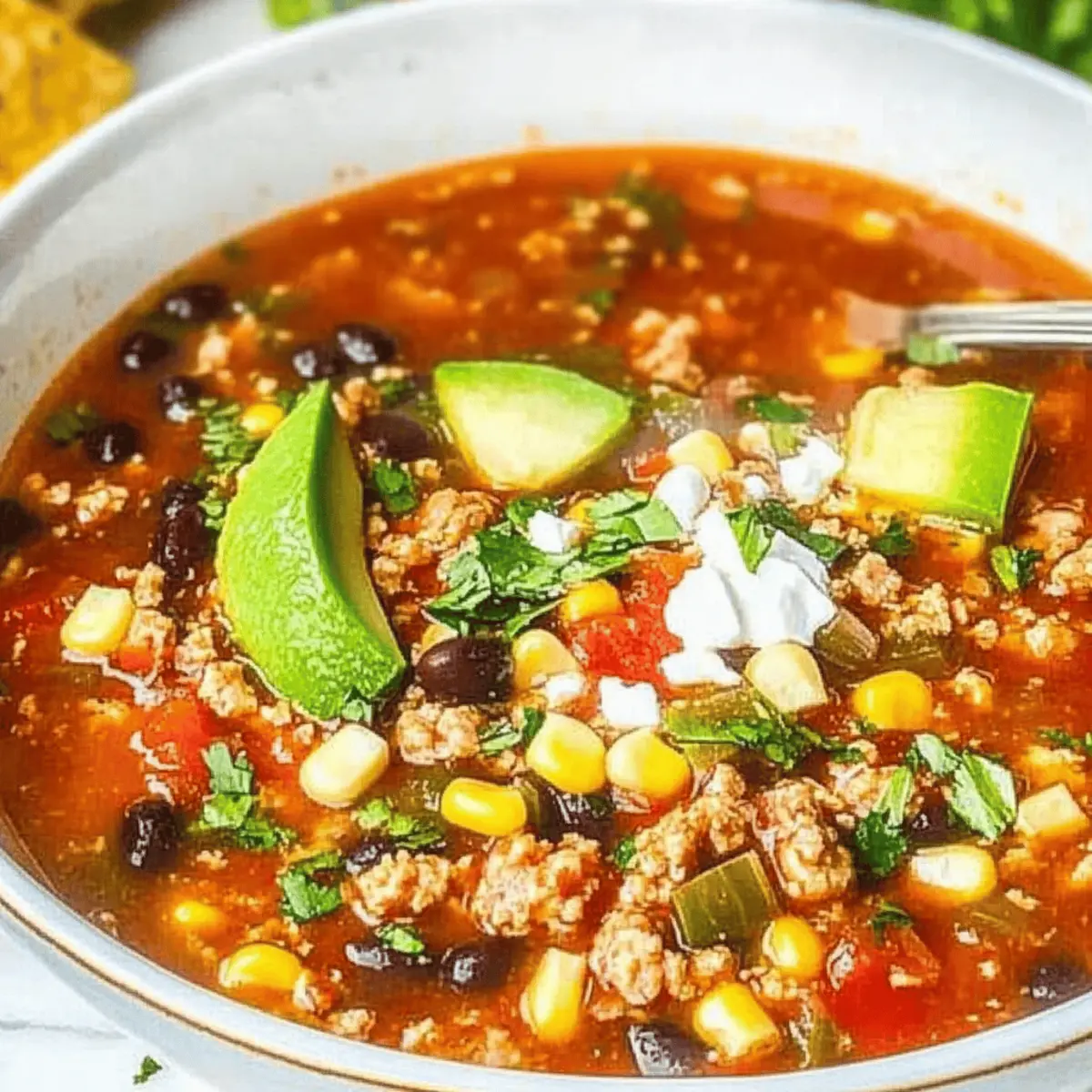 Turkey Taco Soup