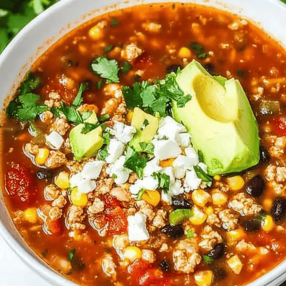 Turkey Taco Soup