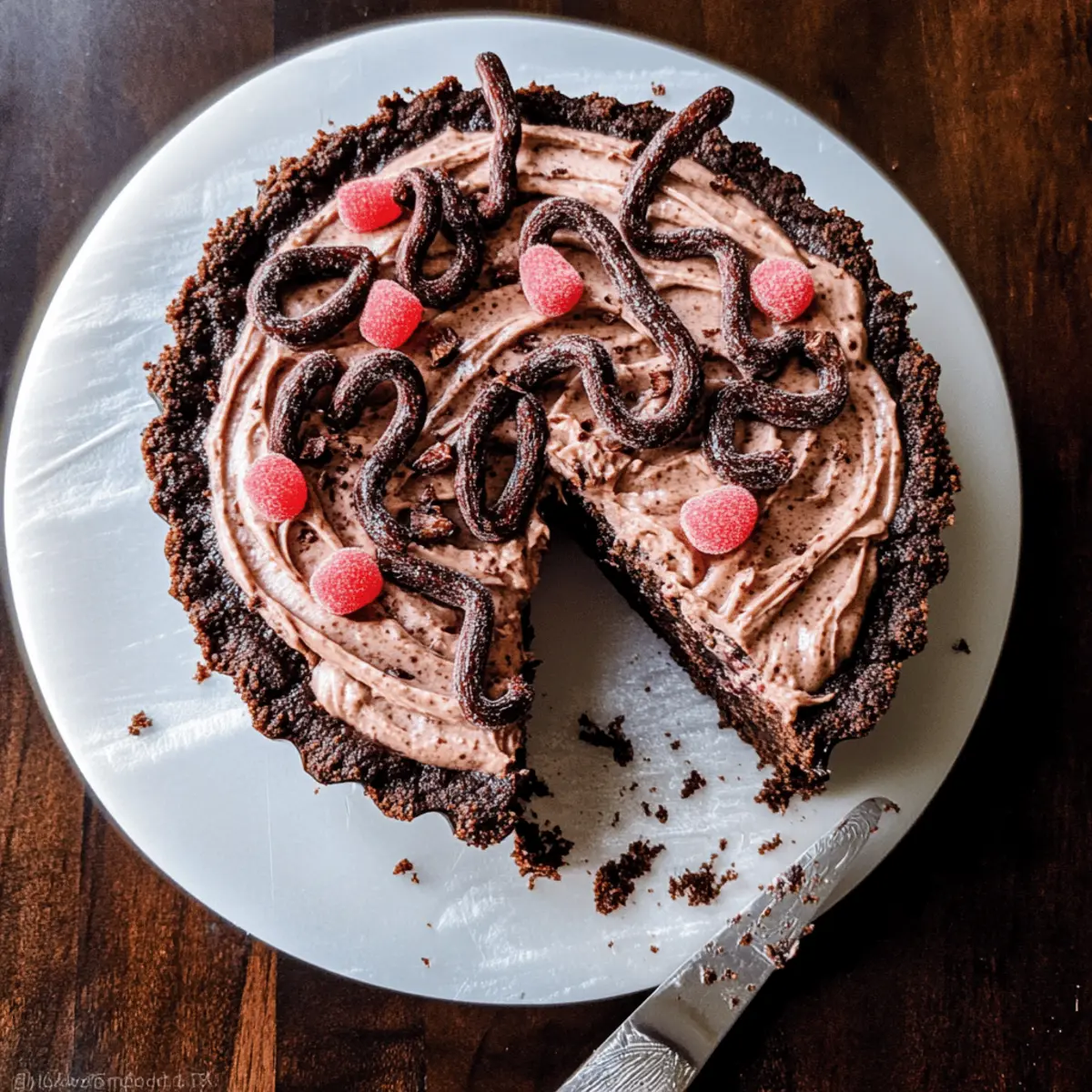 “Worms in Dirt” Mousse Cake