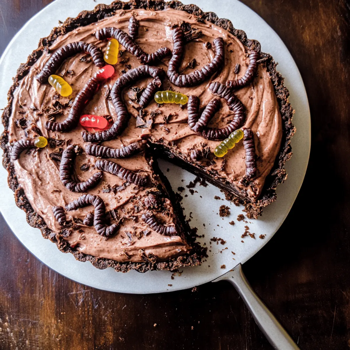 “Worms in Dirt” Mousse Cake