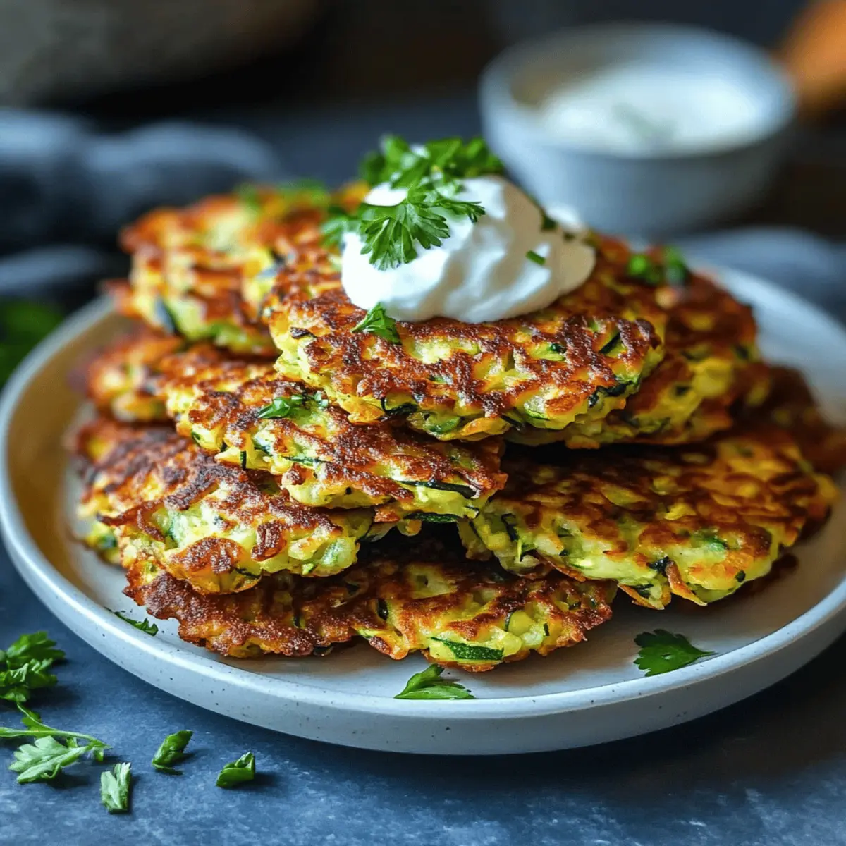 Zucchini Fritters Side Dish