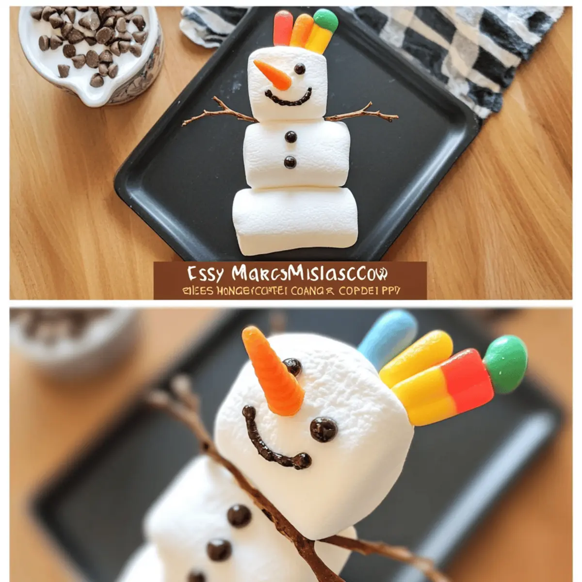 marshmallow snowman