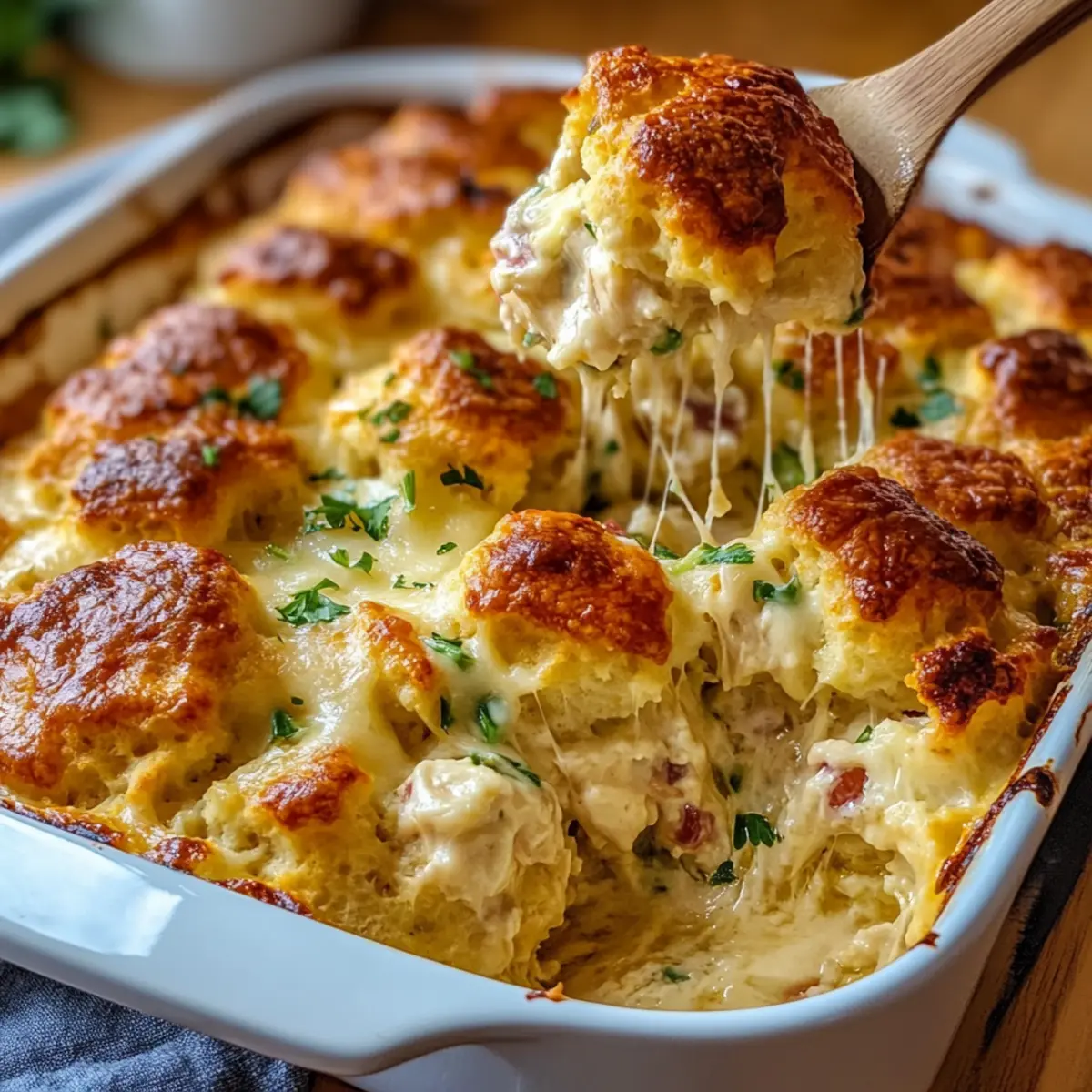 Chicken Bubble Biscuit Bake Casserole