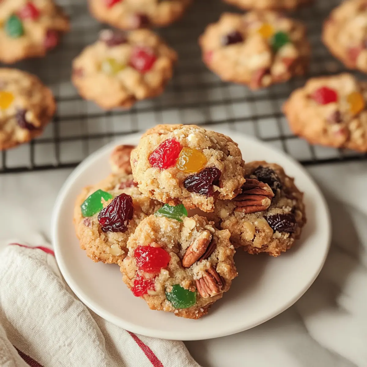 Christmas Fruitcake Cookies