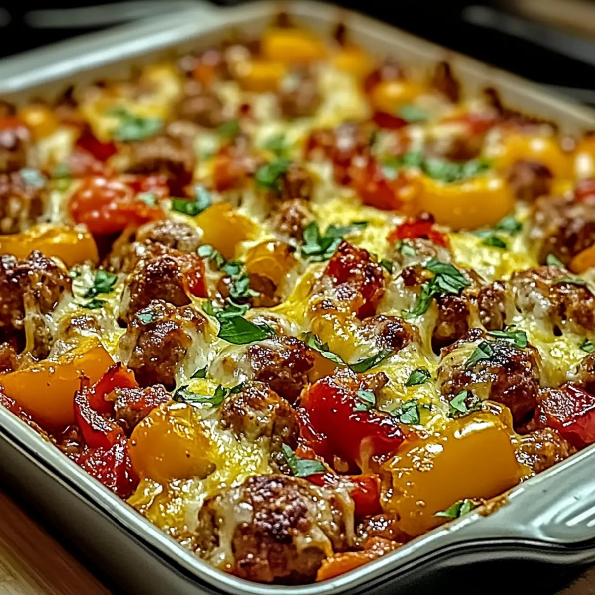 Italian Sausage & Pepper Casserole