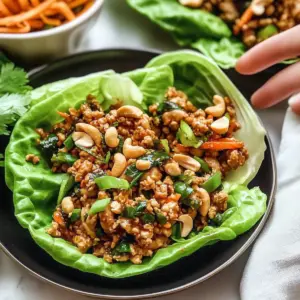 Thai Chicken Lettuce Wraps