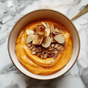 Pumpkin Whipped Cottage Cheese Breakfast Bowl