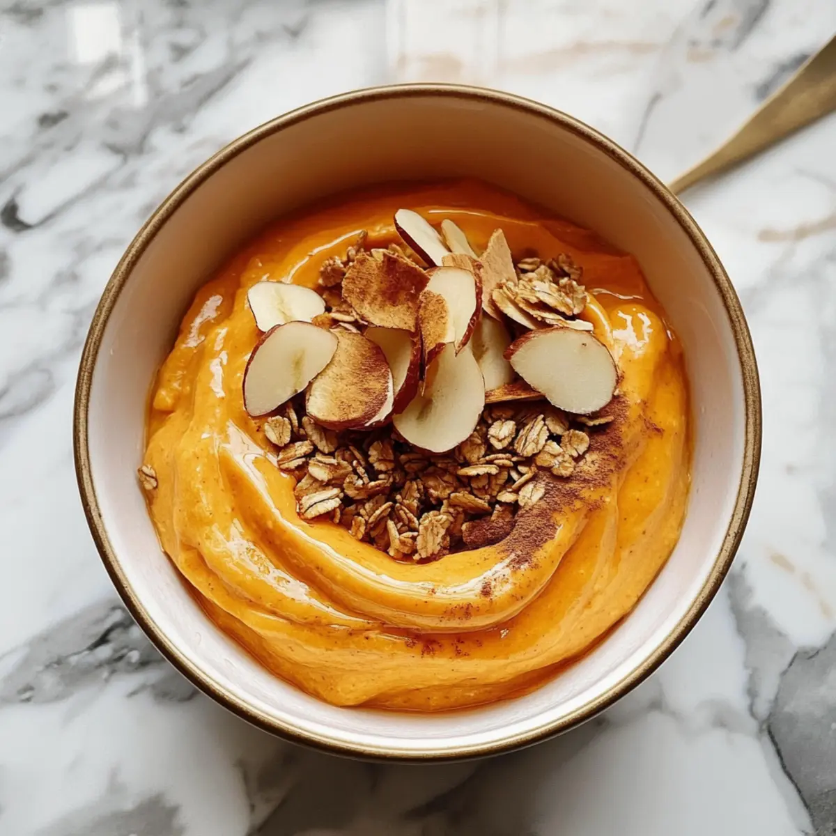 Pumpkin Whipped Cottage Cheese Breakfast Bowl