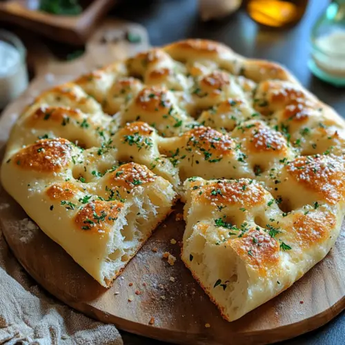 Garlic Parmesan Focaccia Bread
