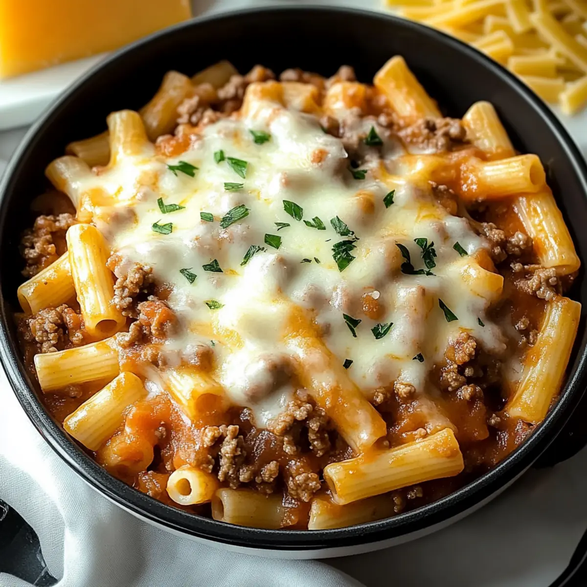Creamy Rotel Pasta with Ground Beef