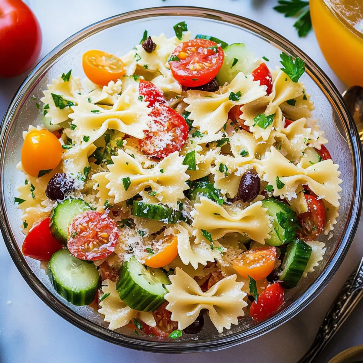 Parmesan Bow Tie Italian Pasta