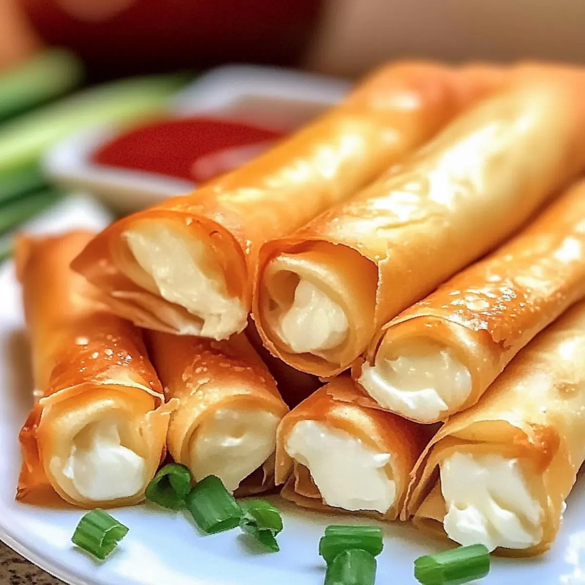 Baked Cream Cheese Rangoon Rolls