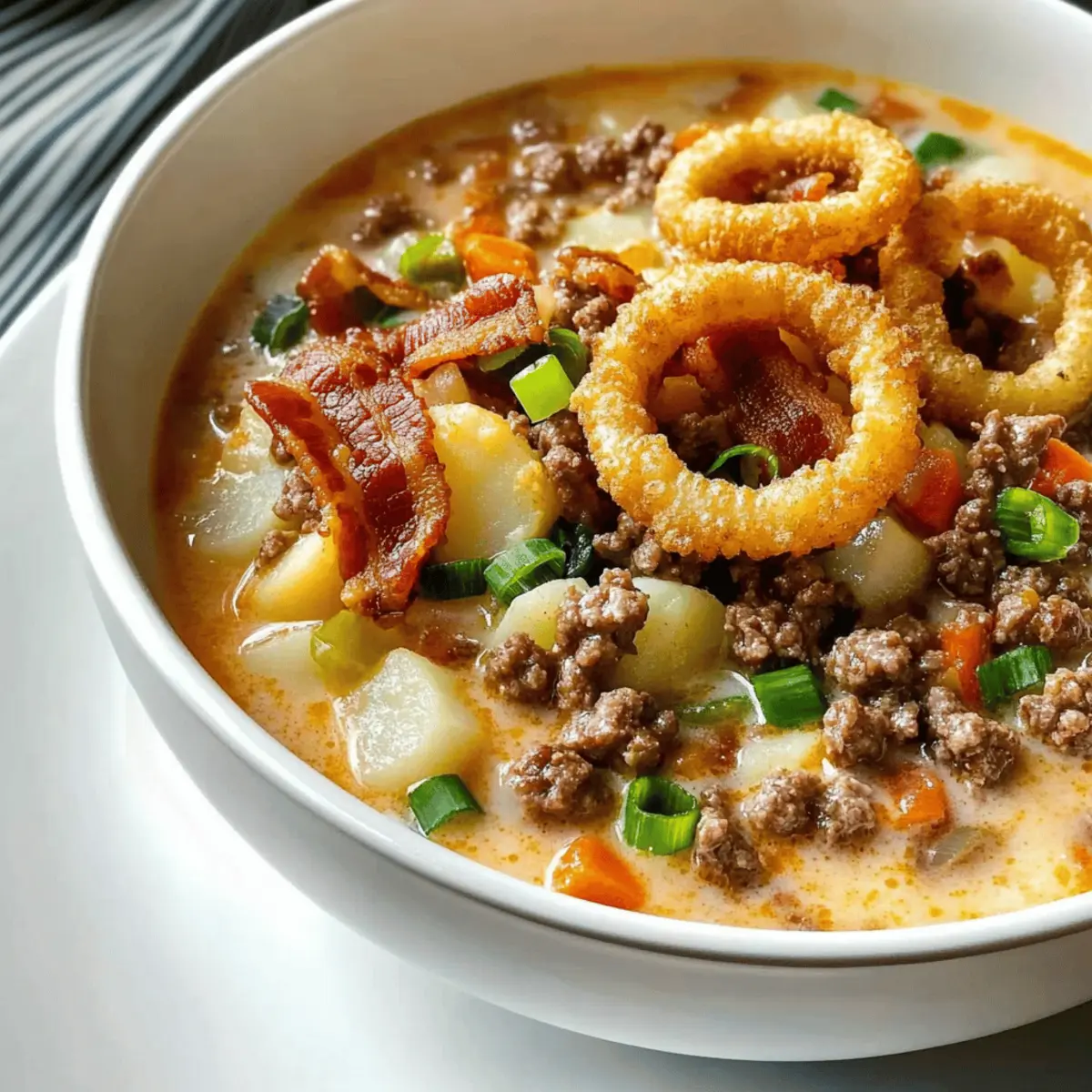 Cheeseburger Soup