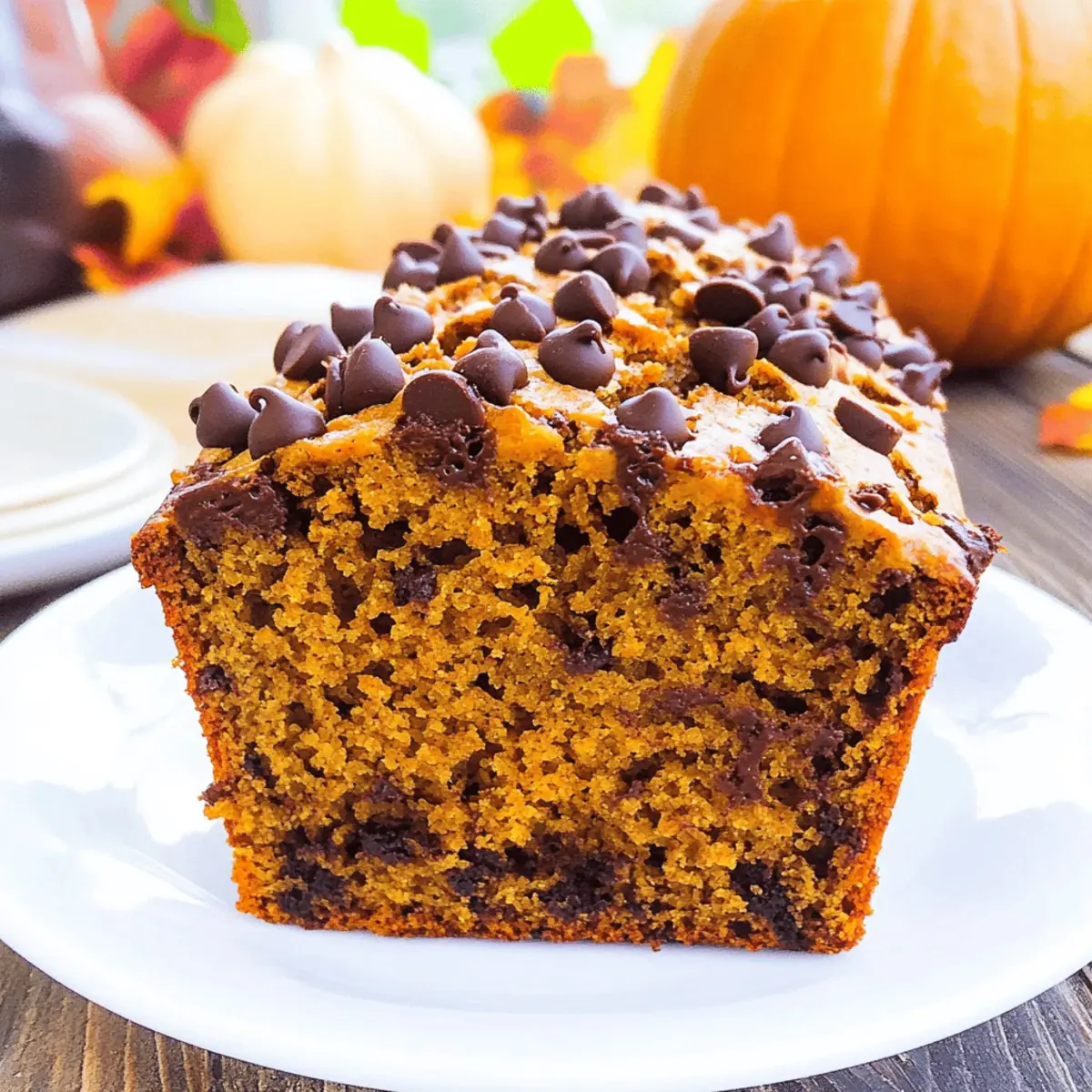 Chocolate Chip Pumpkin Bread