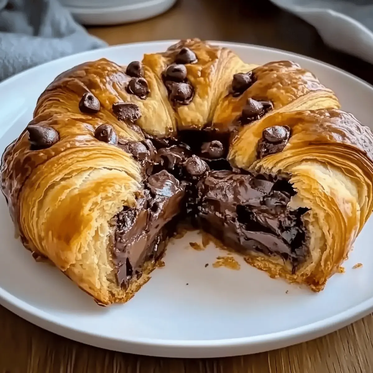 Chocolate Croissant Breakfast