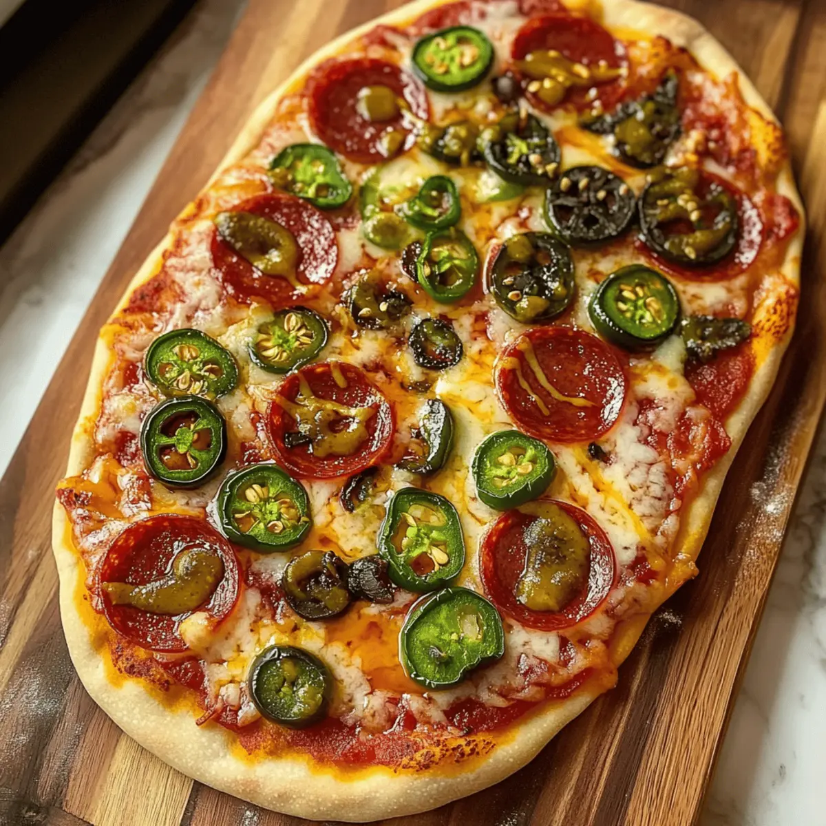Hot Honey Flatbread Pizza