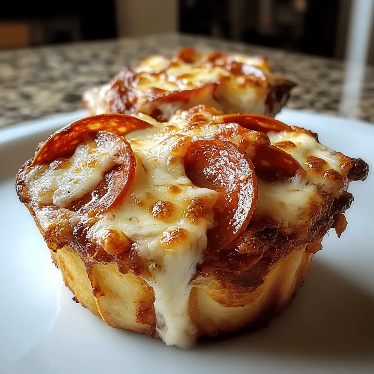 Mini Deep Dish Crescent Roll Pizzas