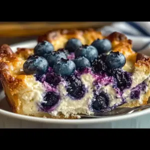 Blueberry Cottage Cheese Breakfast Bake