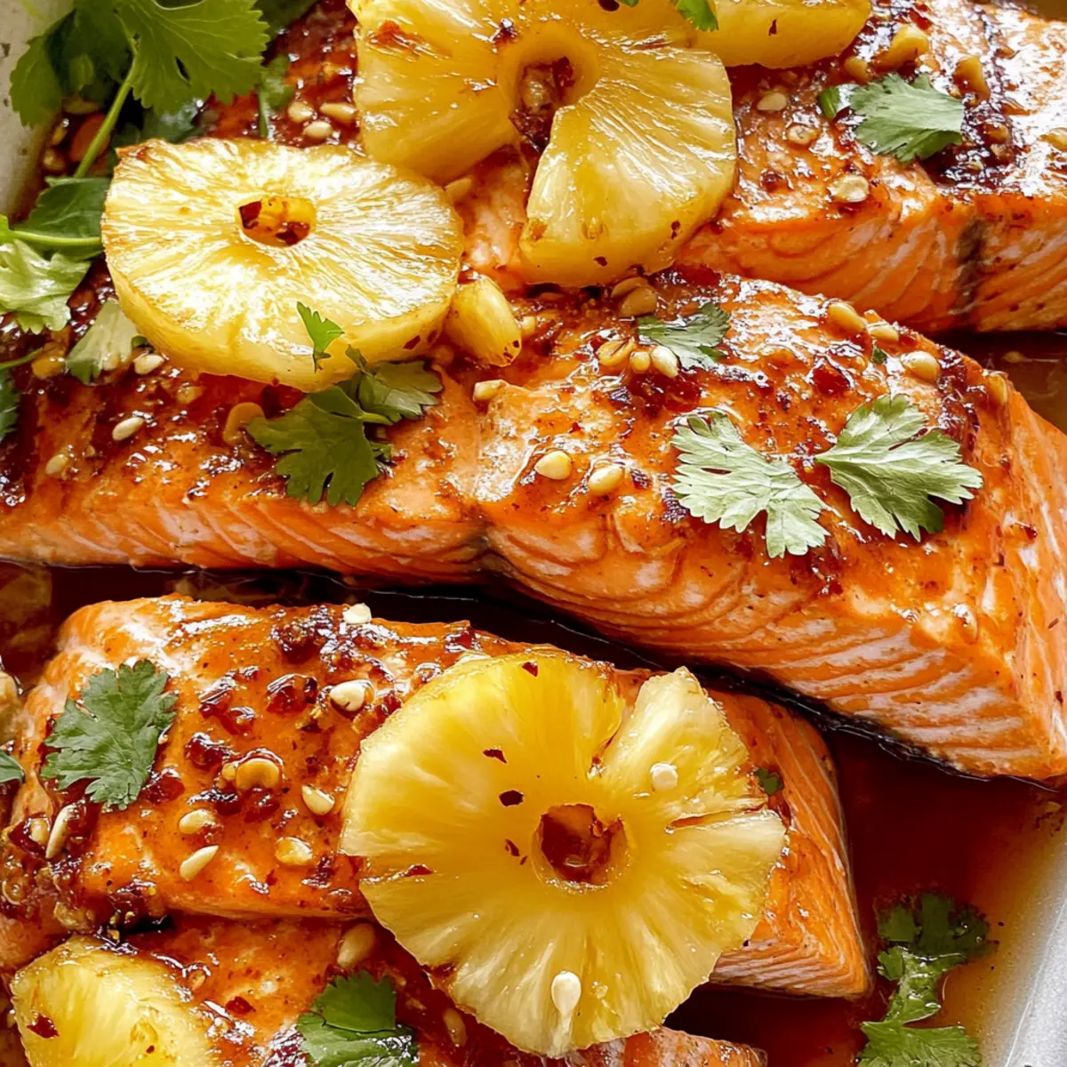 Baked Pineapple Salmon