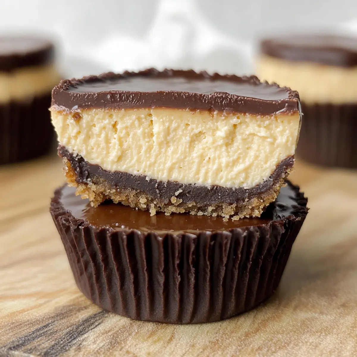 Mini Peanut Butter Cup Cheesecakes