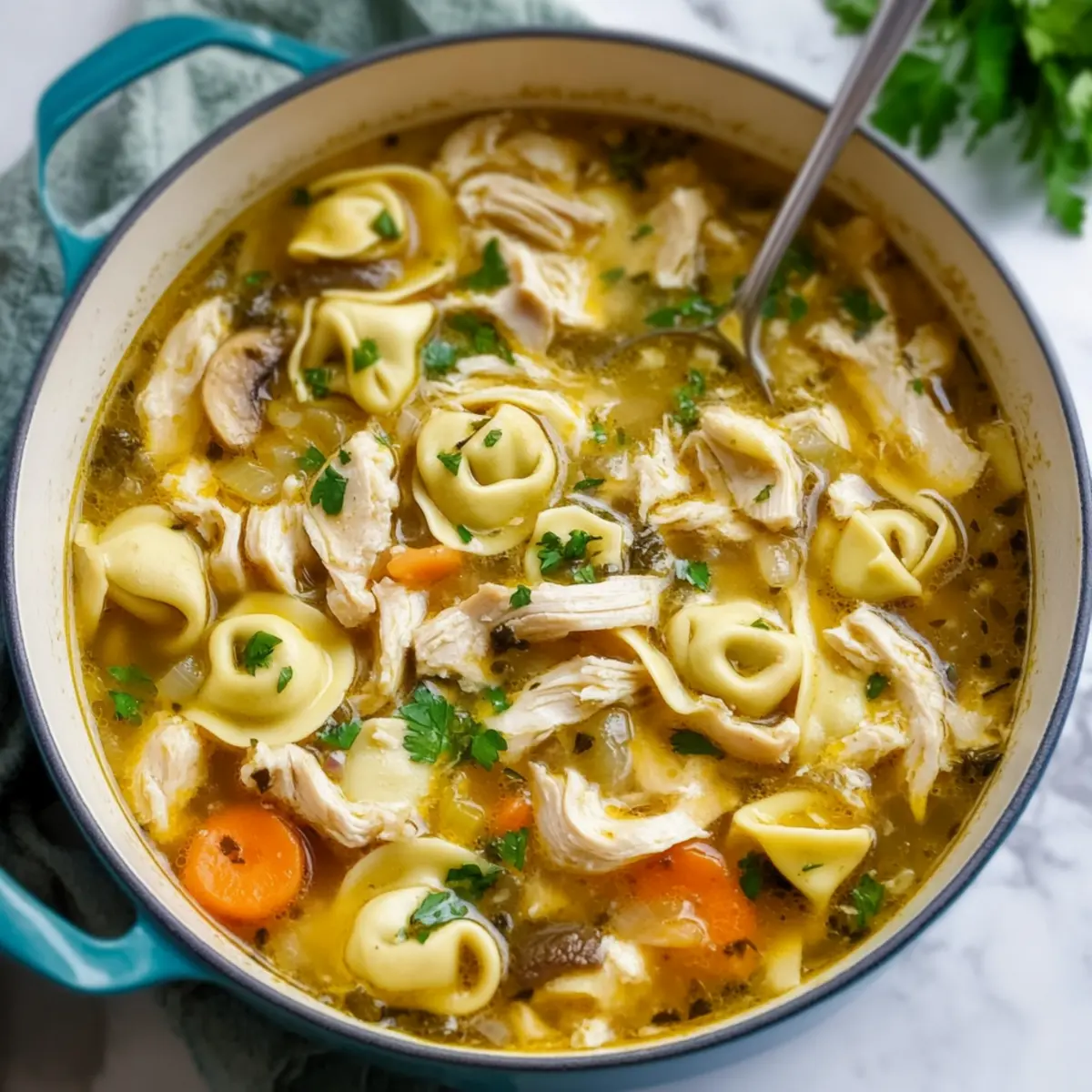 Chicken Tortellini Soup