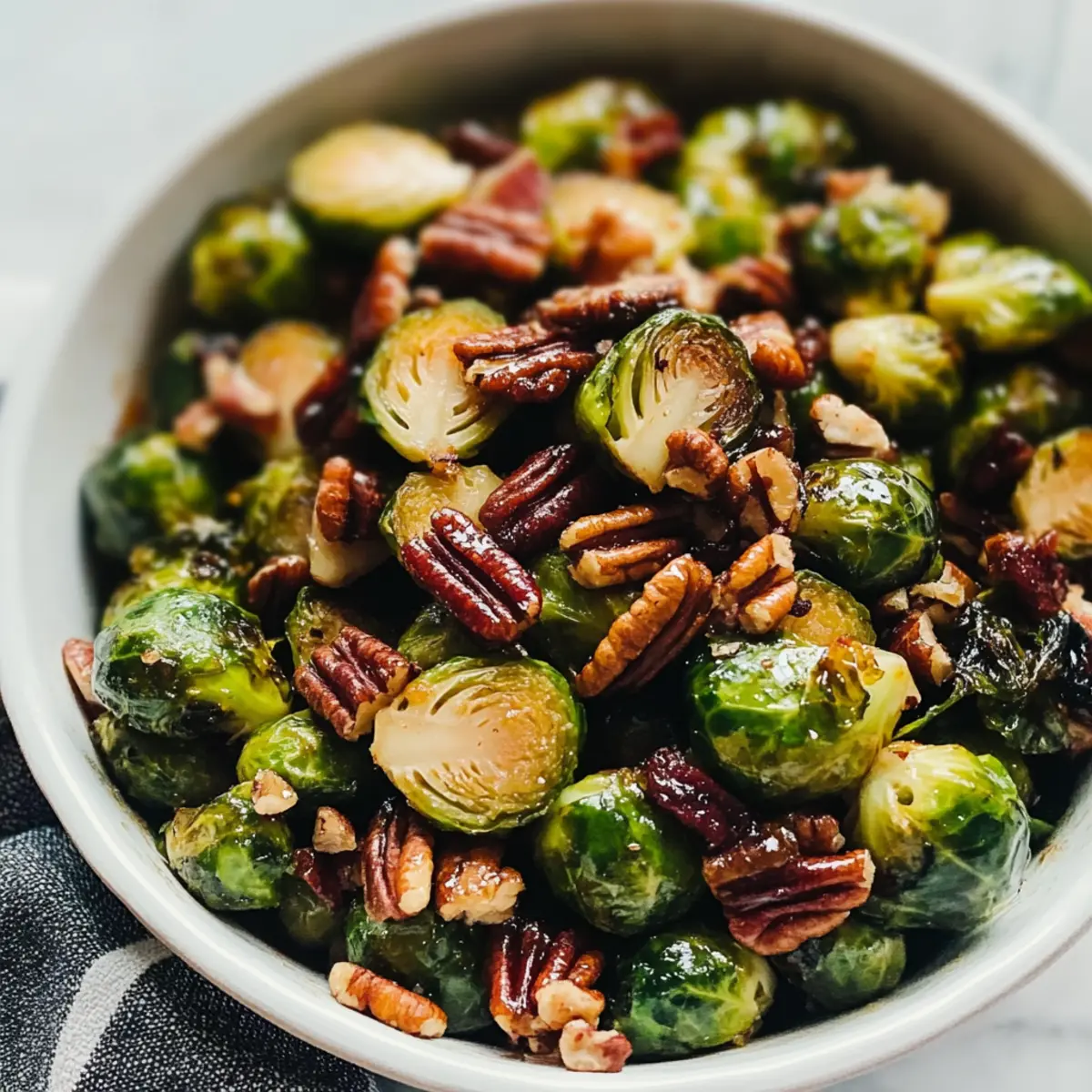 Stovetop Maple Bacon Brussels Sprouts