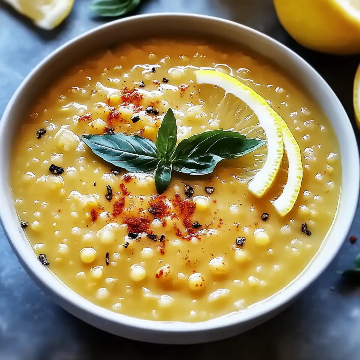 Lebanese Lemon Lentil Soup