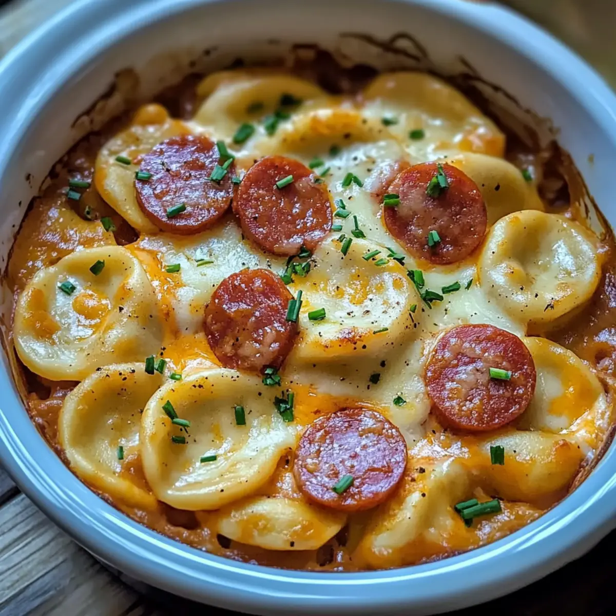 Crockpot Pierogi Casserole with Kielbasa