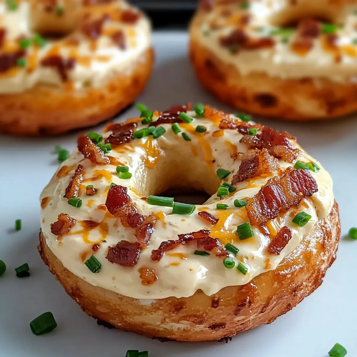 Zesty Bacon Cream Cheese Bagels