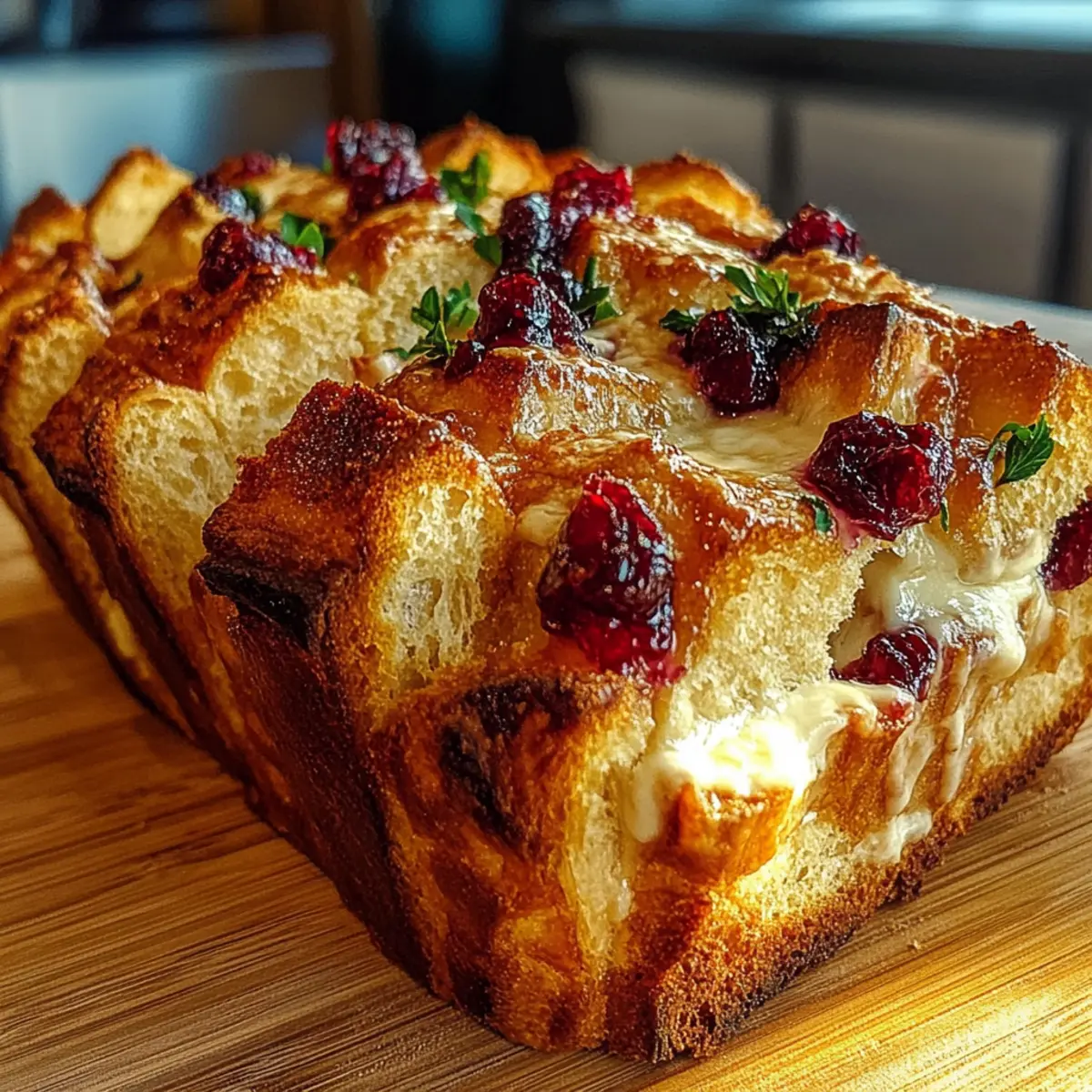 Cranberry Brie Sourdough Pull Apart Bread