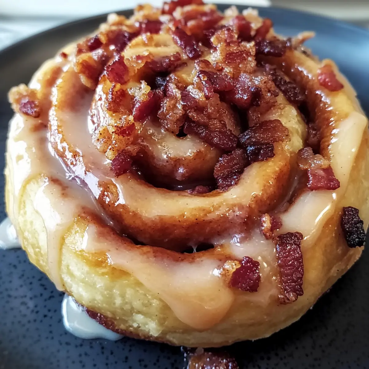 Maple Bacon Cinnamon Roll