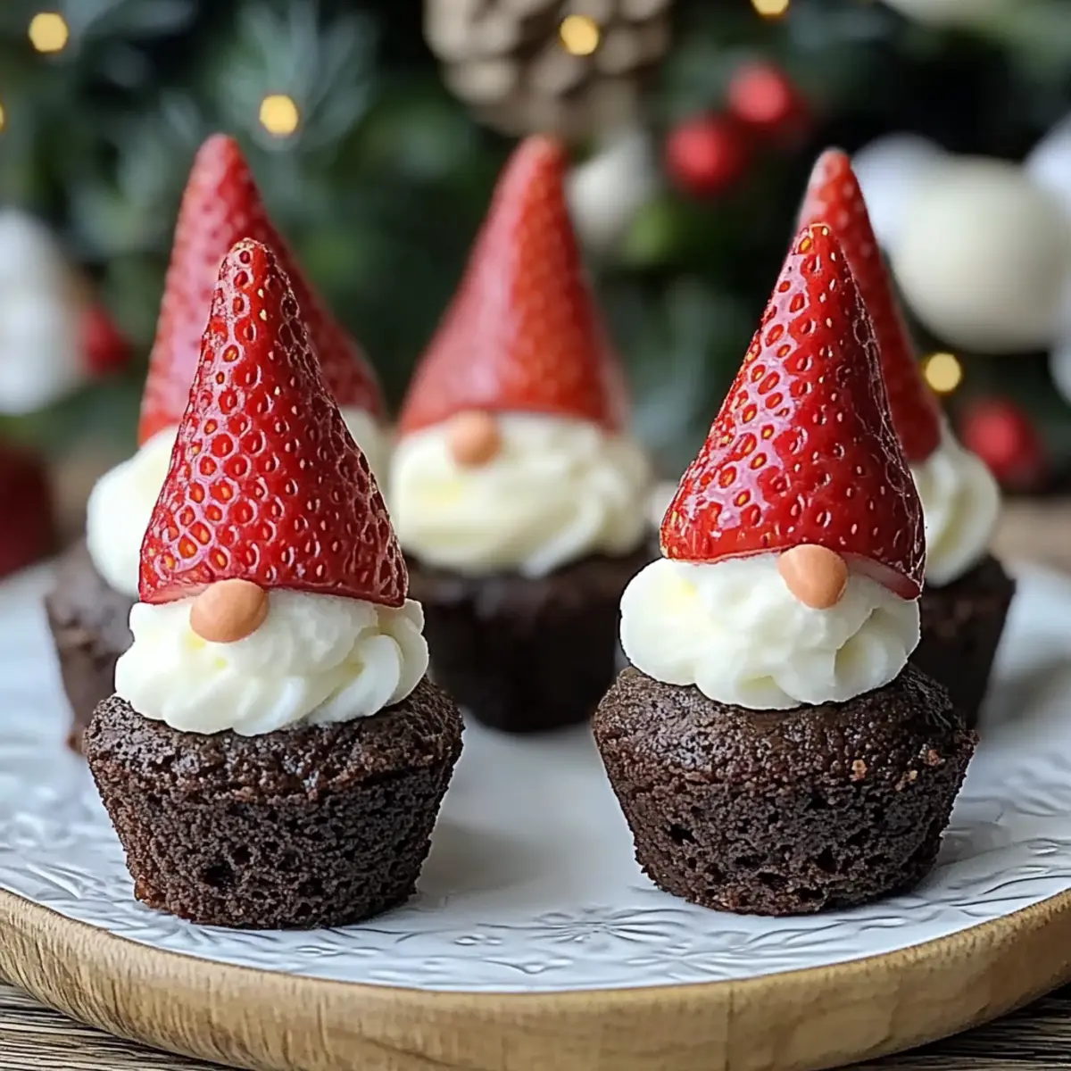 Brownie Bite Gnomes