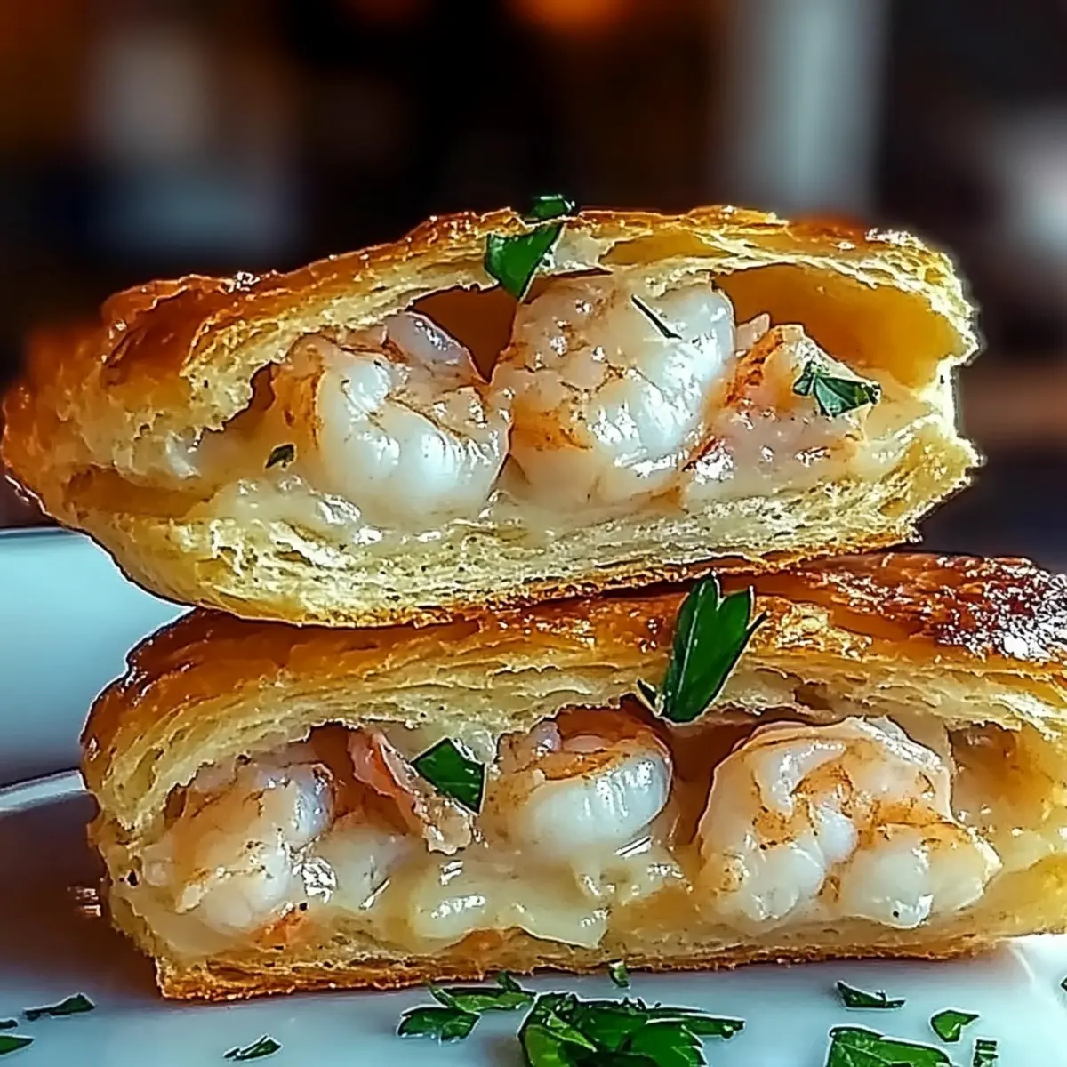 Savory Shrimp and Crab Biscuit Melts