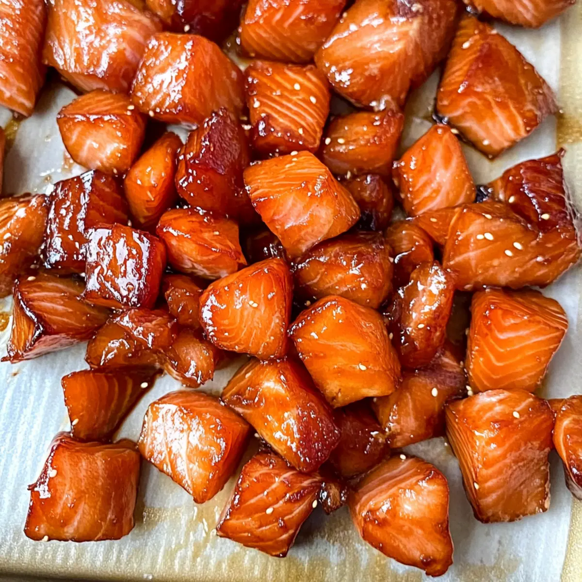 Candied Smoked Salmon Bites