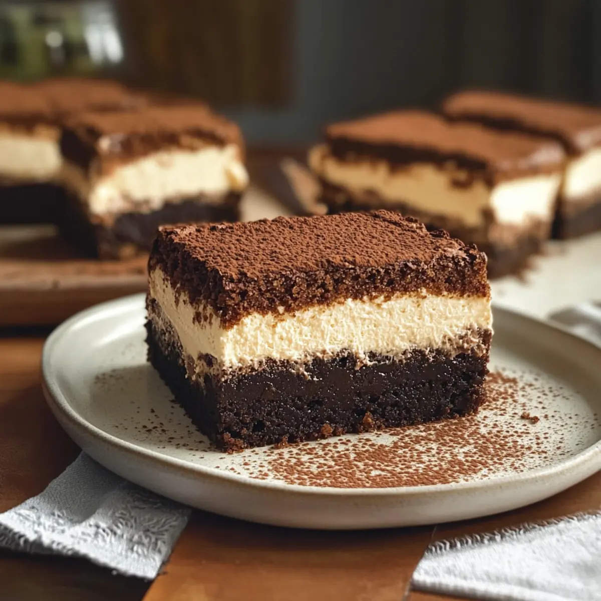 Tiramisu Brownies