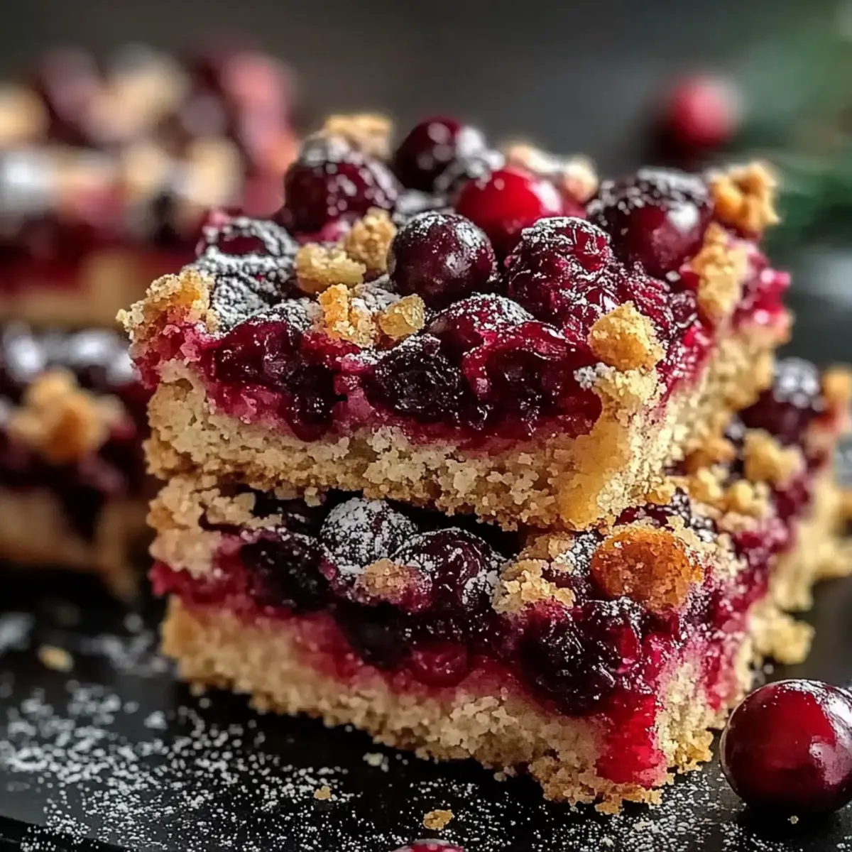 Christmas Cranberry Bars