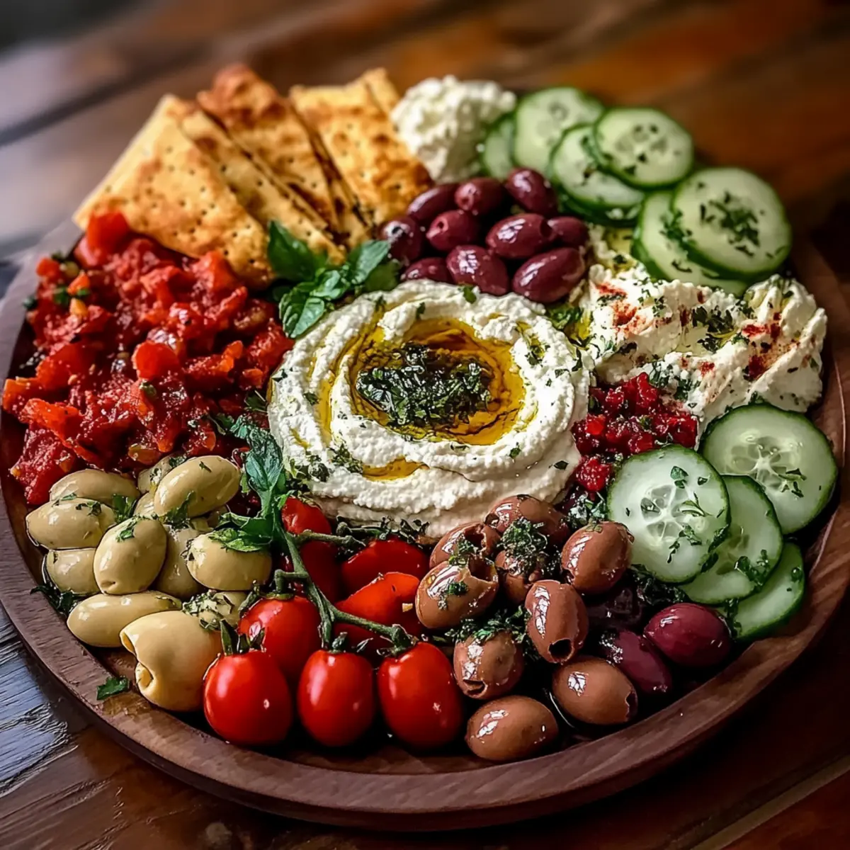Mediterranean Mezze Tapas Platter
